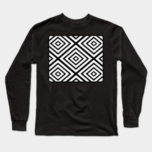 Abstract geometric pattern - black and white. Long Sleeve T-Shirt